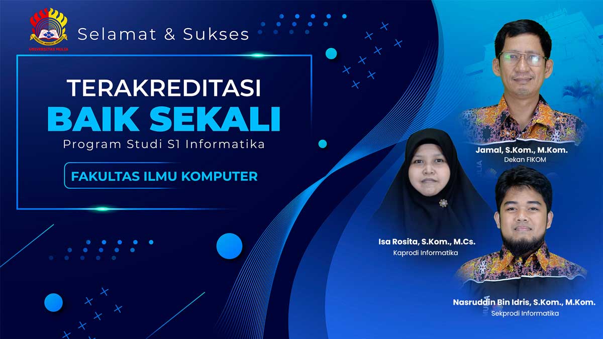 Selamat Prodi Informatika Terakreditasi Baik Sekali Lam Infokom