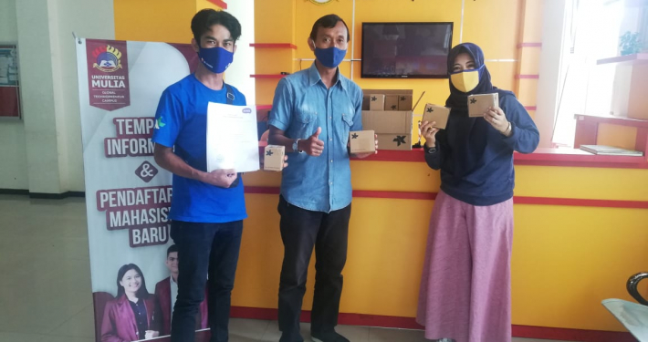 Kabiro STDC, Kerjasama dan Media Kreatif Bapak Yustian Servanda, S.Kom., M.Kom. menerima bantuan kuota dari XL Balikpapan