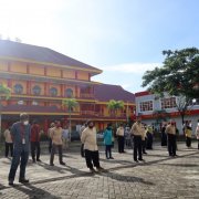 Kegiatan Rutin Apel Pagi setiap Senin Pagi, Senin (21/12). Foto: Hasnawi