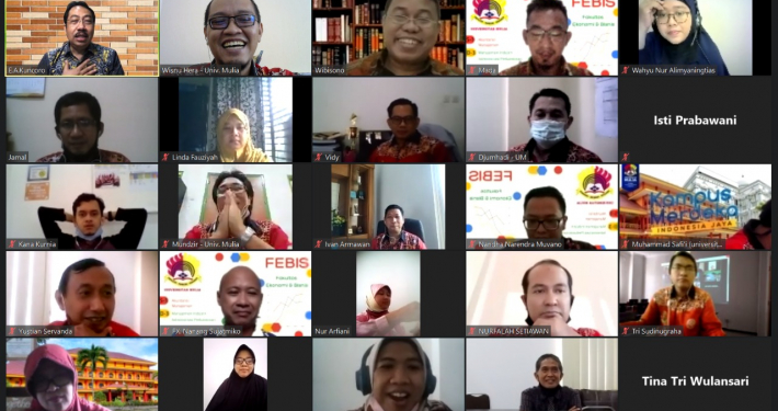 Tangkapan Layar Diskusi Terbatas bersama Dr. Engkos Achmad Kuncoro, S.E., M.M. dari Universitas Bina Nusantara Jakarta, Kamis (11/2).