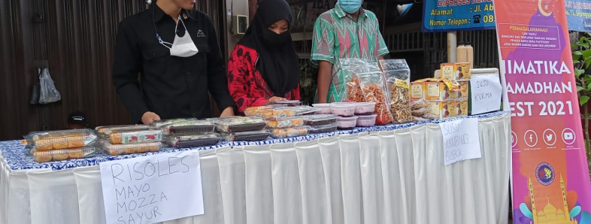 Himpunan Mahasiswa Informatika (Himatika) adakan Ramadhan Fest 2021 di depan Taman Tiga Generasi 19-25 April 2021