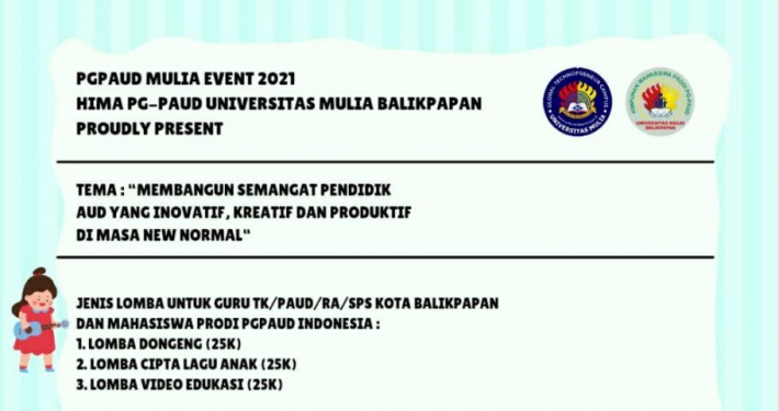 PG PAUD Mulia Event 2021 Diikuti Mahasiswa dan Guru dari Berbagai Daerah di Indonesia