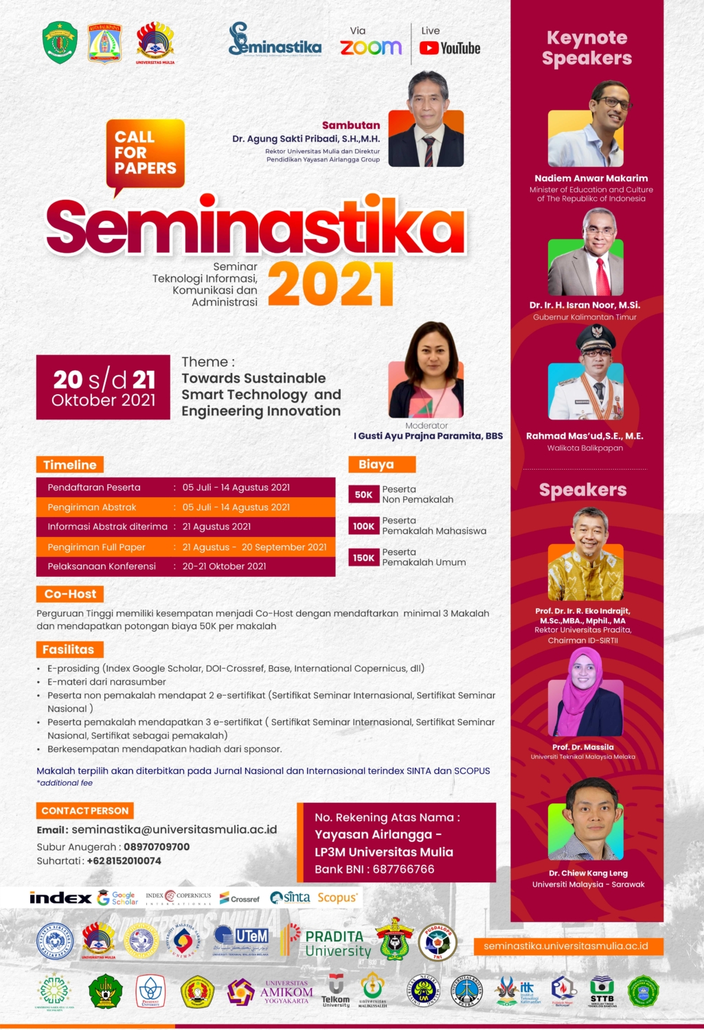 Dibuka Call For Paper Seminar Nasional Seminastika Dan Seminar