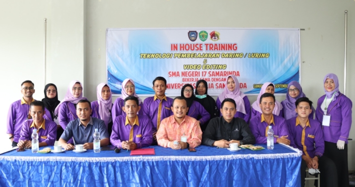 Foto bersama Kepala Kantor PSDKU Kampus Samarinda Muhammad Yani (tengah) bersama para guru SMA Negeri 17 Samarinda
