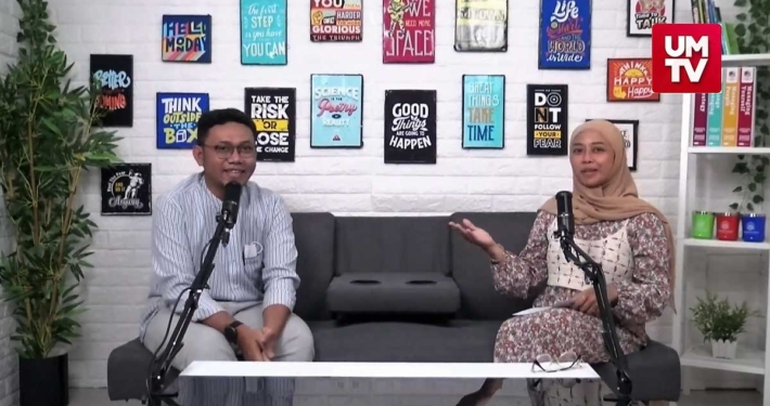 M. Asyharuddin S.H M.H dosen muda Program Studi Hukum bersama Winda Andriyani dalam sesi bincang santai UM TV, Kamis 5/5/2022. Foto; UM TV