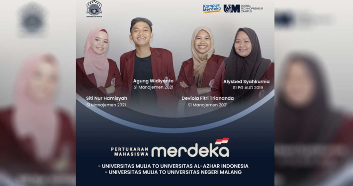 Peserta Program Pertukaran Mahasiswa Merdeka 2022 Kampus Merdeka dari Universitas Mulia. Foto: Media Kreatif