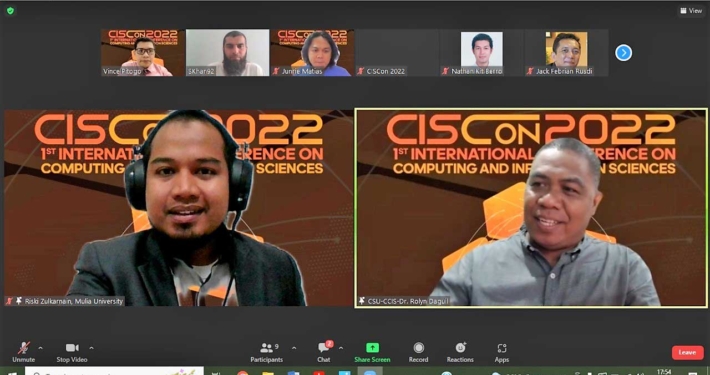 Riski zulkarnain saat menjadi Session Chair atau Ketua Sidang dalam Sesi A dengan topik Professional Track pada Konferensi Internasional CISCON 2022, Kamis (14/7). Foto: dok. Riski