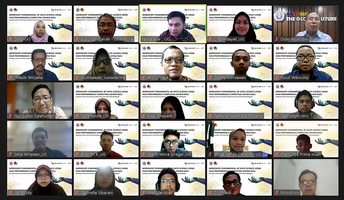 Workshop Data Sains untuk Dosen Kerjasama dengan Universitas Gunadarma ...