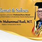 Selamat Atas Diraihnya Gelar Profesor Guru Besar Bidang Informatika, Prof. Dr. Muhammad Rusli, M.T, 12 juni 2023.