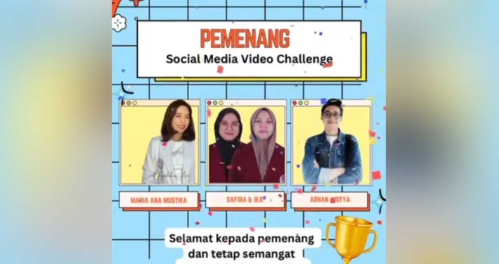 Selamat kepada Pemenang Social Media Video Challenge!. Juara I : Maria Ana Mustika @apotekerana Juara II :Safira Arbani Oktavia, Ika Adhinda Ayundariaslan @prarbni | Juara III : Adnan Aditya Pamungkas. Foto: IG @pmpupangan.bpom