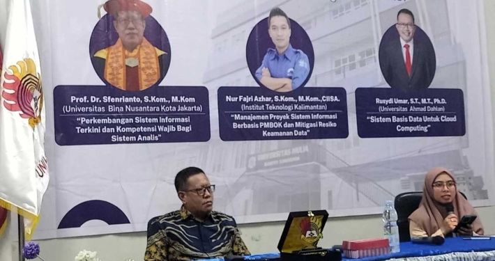 Universitas Mulia Samarinda menggelar kuliah tamu menghadirkan Prof. Dr. Sfenrianto, S.Kom, M.Kom, Selasa (16/7). Foto: Dok. PSDKU