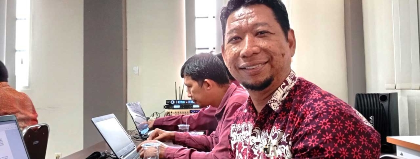 Dekan Fakultas Ekonomi dan Bisnis Dr. Ivan Armawan di sela Bimtek penyusunan MUK LSP, Selasa (11/2). Foto: SA/Kontributor