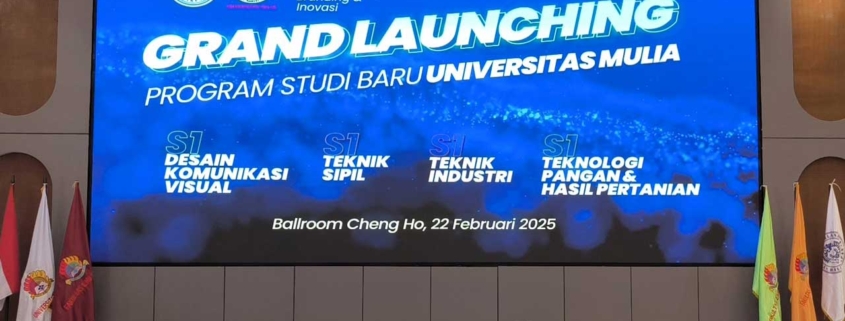 Peresmian pembukaan empat program studi baru oleh Ketua Yayasan Airlangga Hj. Mulia Hayati, Direktur Eksekutif Dr. Agung Sakti Pribadi, Rektor Prof. Dr. Muhammad Ahsin Rifa'i, dan mantan Wali Kota Balikpapan Rizal Effendi. Program studi baru ini akan menerima pendaftaran mahasiswa baru pada semester ganjil 2025/2026. Foto: Vio/Media Kreatif