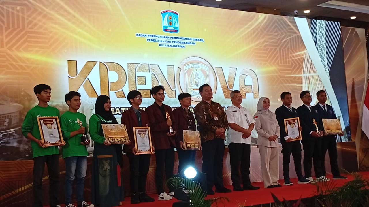 Krenova 2025 Kategori Mahasiswa juara I diraih dari ITK, juara II dari Universitas Mulia, dan juara III dari Politeknik Negeri Balikpapan. Foto: SA/Kontributor