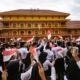 Sebaigian Mahasiswa Baru 2025 usai mengikuti Upacara Detik-detik Proklamasi Kemerdekaan ke-80 RI. Foto: Media Kreatif